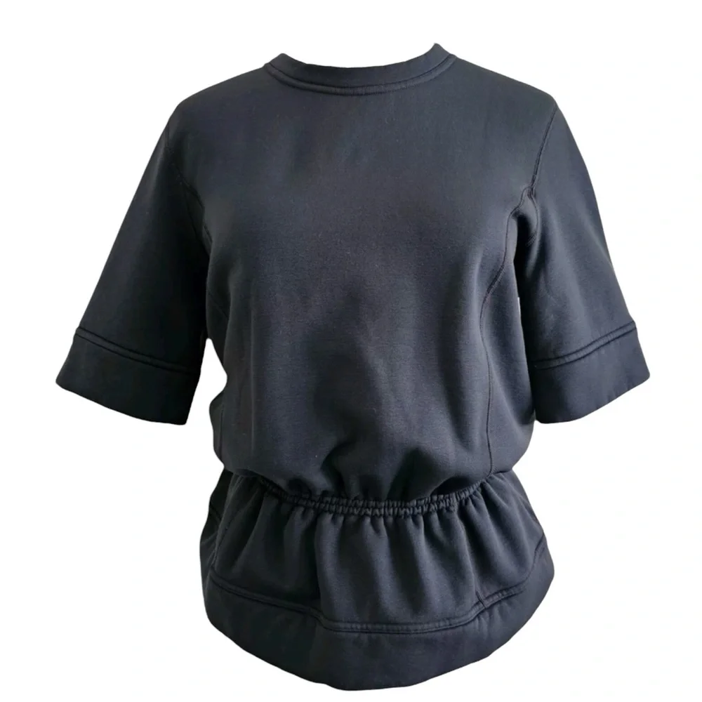 LULULEMON Peplum Pullover Top in Inkwell Navy Size Medium